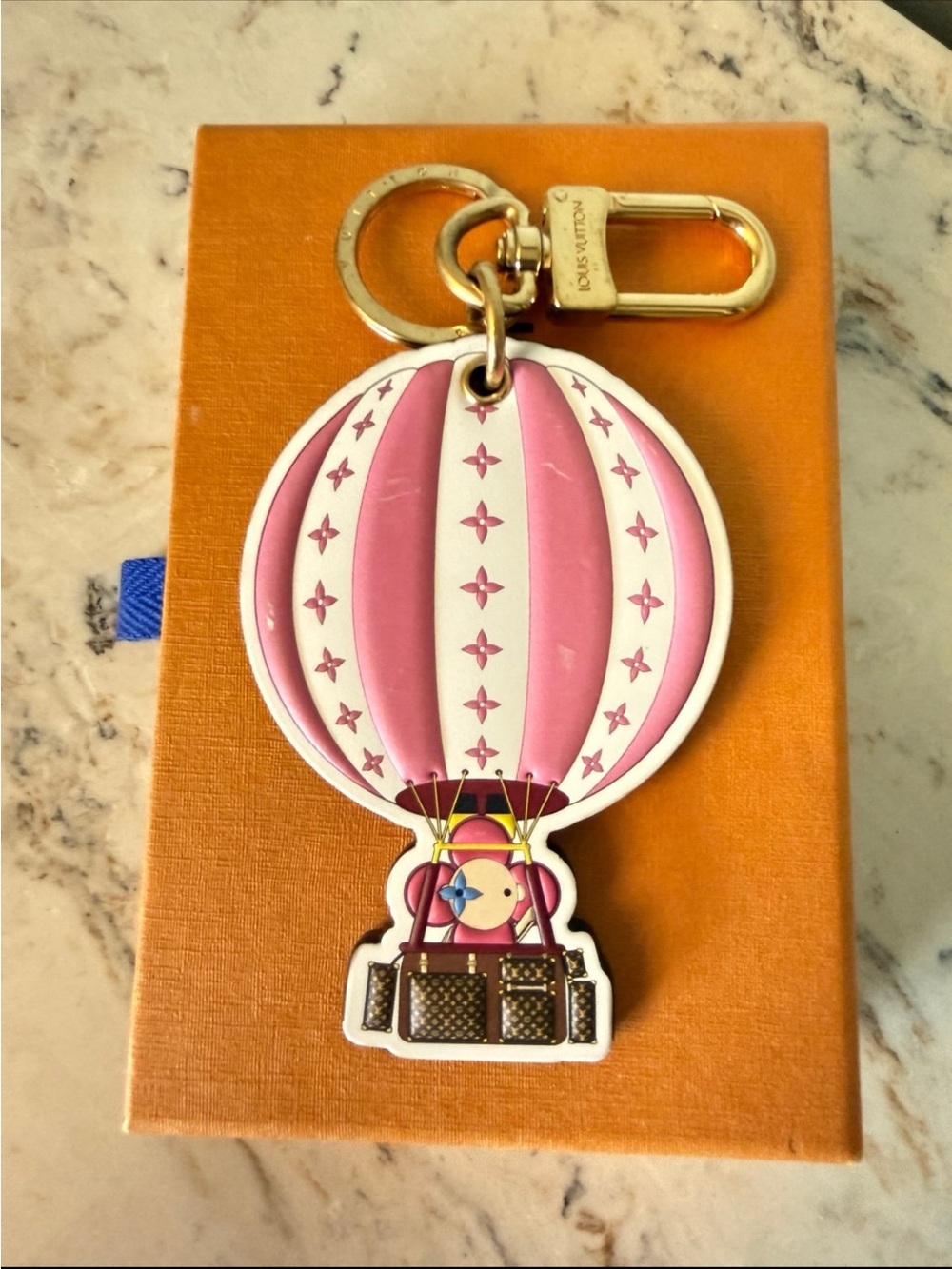 RARE Authentic LOUIS VUITTON Vivienne Hot Air Balloon Bag Charm